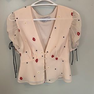 Ladies button down blouse